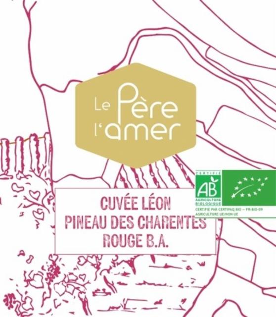 Cuvée Léon (Pineau Des Charentes Rouge BA) 10.0%, Le Père L'Amer, France