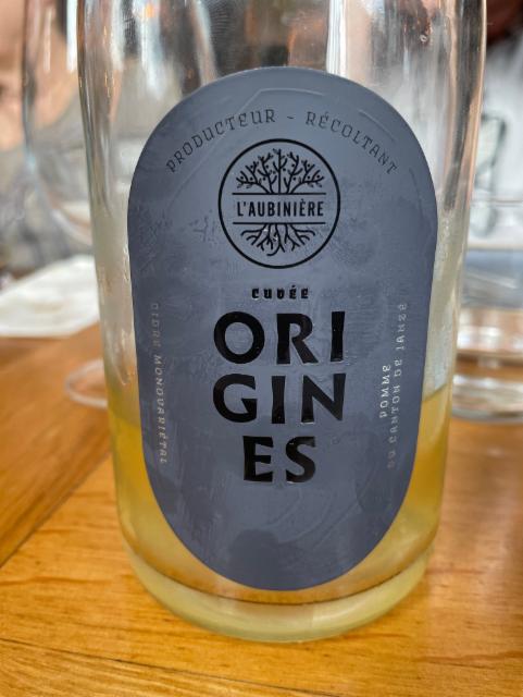 Cuvée Origines, L'Aubinière