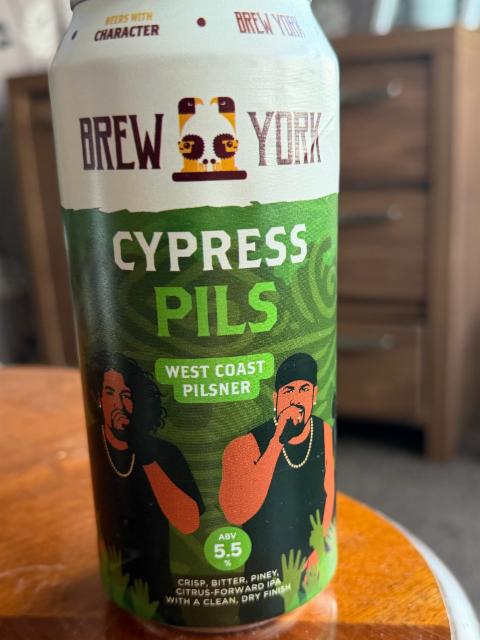 Cypress Pils 5.5%, Brew York, England