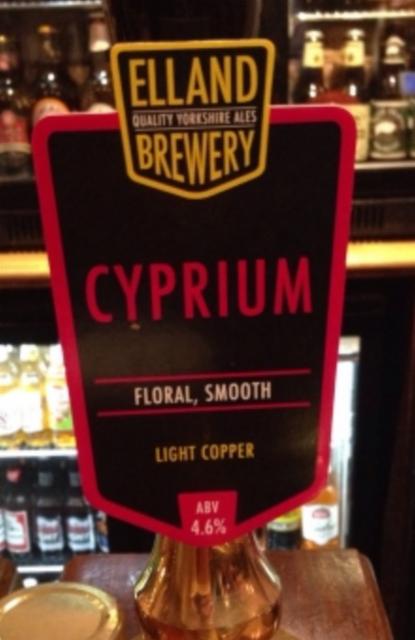 Cyprium 4.6%, Elland Brewery, England