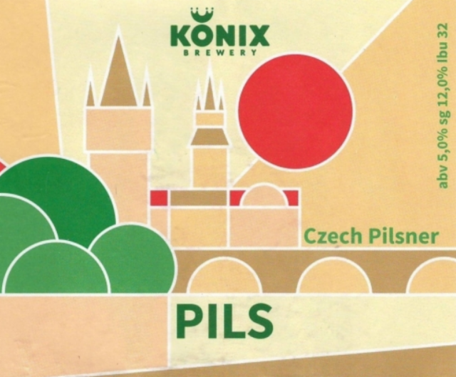 Czech Pils 5.0%, Konix Brewery, Russia