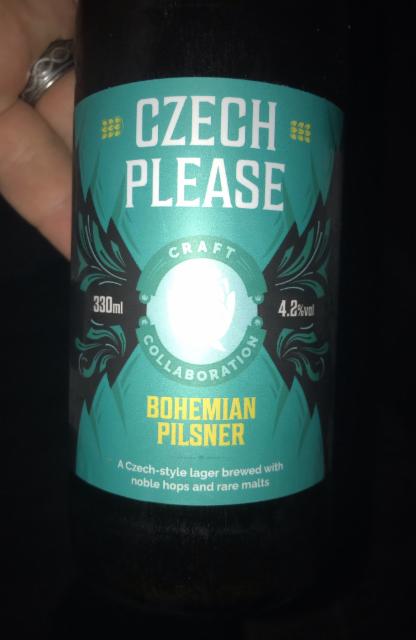 Czech Please Bohemian Pilsner 4.2%, Hilden Brewing Co., Northern Ireland