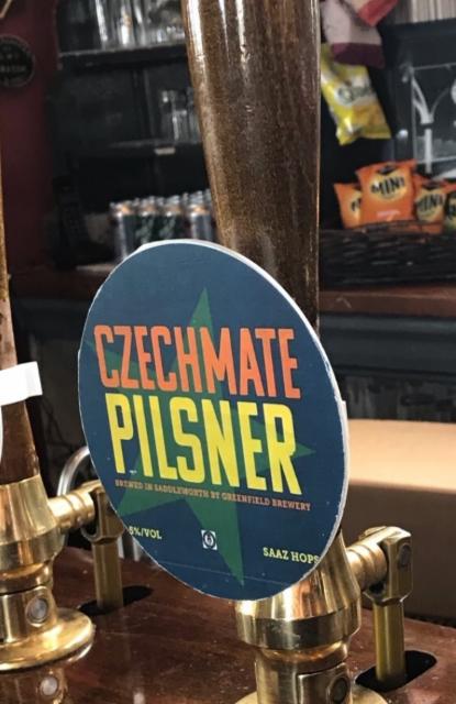 Czechmate Pilsner 5.0%, Greenfield Brewery, England
