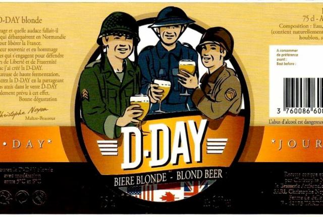 D-Day Blonde 6.5%, Brasserie Artisanale Des 2 Caps, France