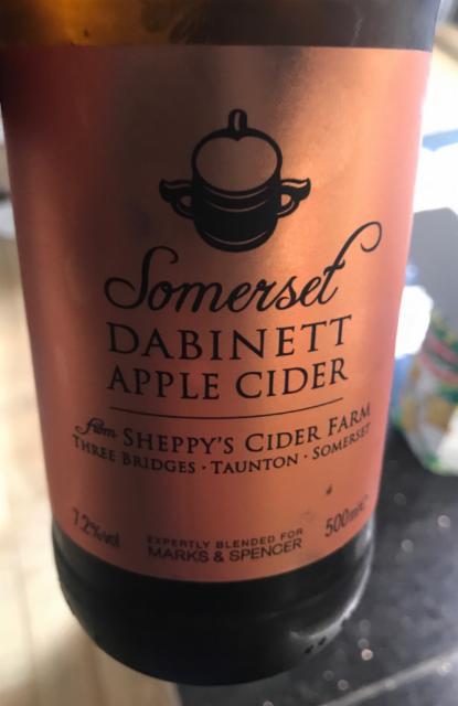 Somerset Dabinett Apple Cider 7.2%, Sheppy’s Cider Ltd., England