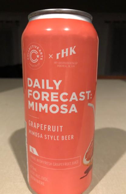 Daily Forecast Mimosa 4.5%, Collective Arts Brewing, Canada