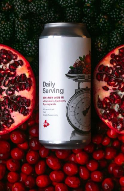 Daily Serving: Cranberry, Blackberry & Pomegranate 4.5%, Trillium Brewing Company, United States