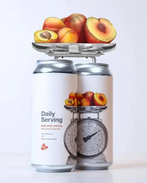 daily serving: Peach & apricot 4.2%, Trillium Brewing Company, United States