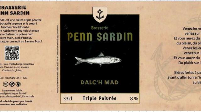 Dalc'h Mad 8.0%, Penn Sardin, France