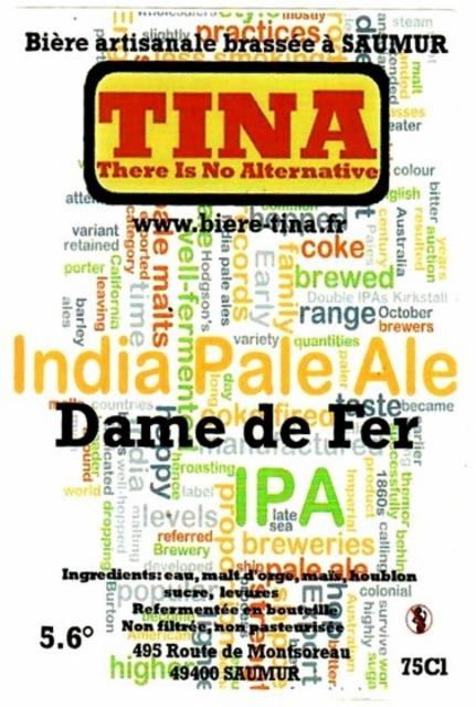 Dame De Fer 5.6%, Brasserie Artisanale Tina, France