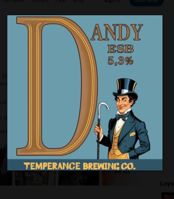 Dandy 5.3%, Temperance Brewing Co., Finland