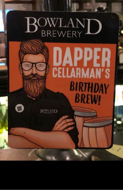 Dapper Cellarman's Birthday Brew 4.0%, Bowland Brewery, England