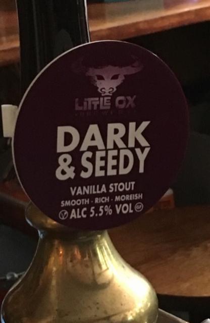 Dark & Seedy 5.5%, Little Ox Brewery, England