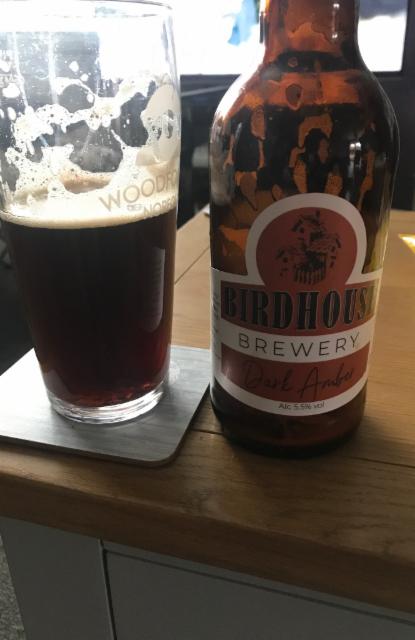 Dark amber 5.5%, Birdhouse Brewery, England