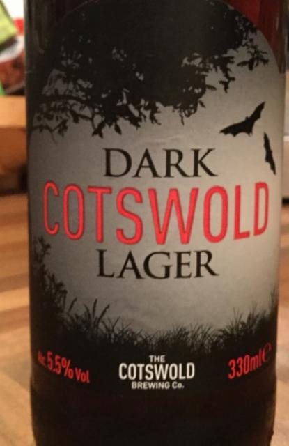 Dark Cotswold Lager 5.5%, Cotswold Brew Co., England