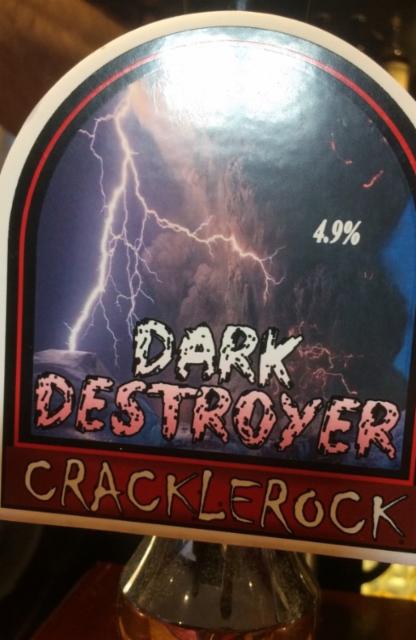 Dark Destroyer 4.9%, CrackleRock Brewing Company, England