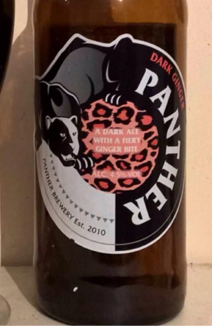 Dark Ginger Panther 4.5%, Panther Brewery, England