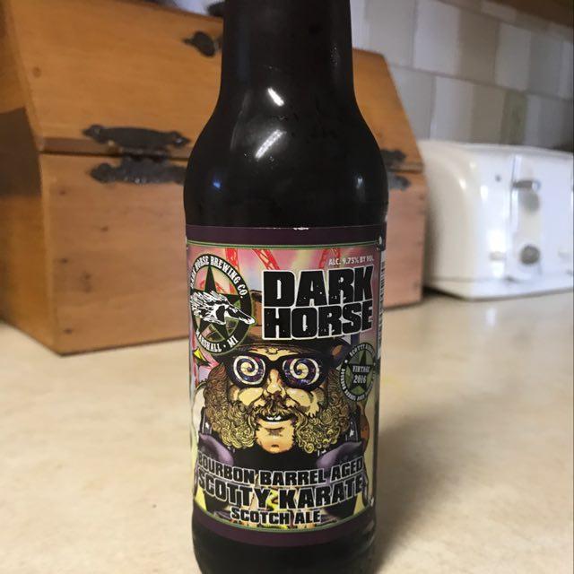 Bourbon Barrel Scotty Karate Scotch Ale 9.8%, Dark Horse Brewing Company, United States