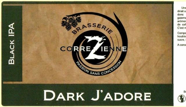 Dark J'Adore 6.8%, Brasserie Corrézienne, France