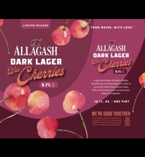 Dark Lager with Cherries 5.4%, Allagash Brewing Company, United States