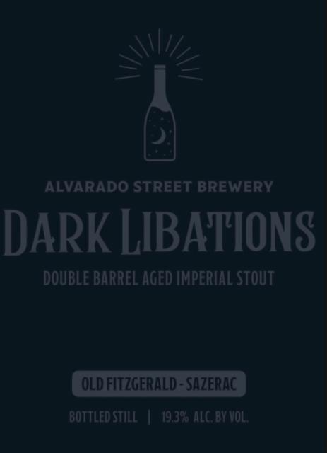 Dark Libations (2022) 19.3%, Alvarado Street Brewery, United States
