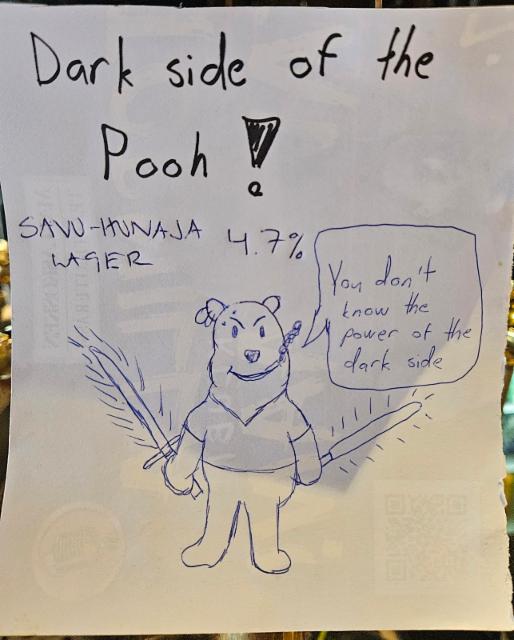 Dark side of the Pooh 4.7%, Mallaskosken Panimo, Finland