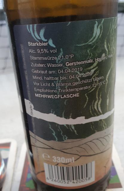 Confrontation with a Dark Star 9.5%, Brauerei Grohe, Germany