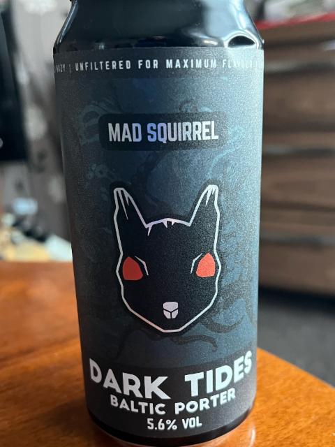 Dark Tides 5.6%, Mad Squirrel Brewing, England