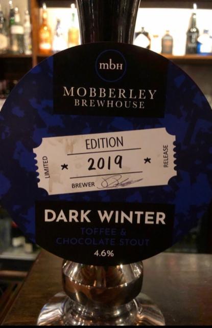 Dark Winter 2019 Edition 4.6%, The Mobberley Brewhouse, England