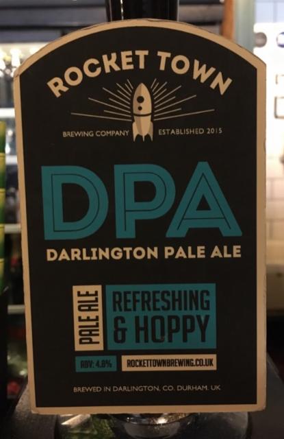 Darlington Pale Ale 4.6%, Rocket Town Brewing Company Limited, England