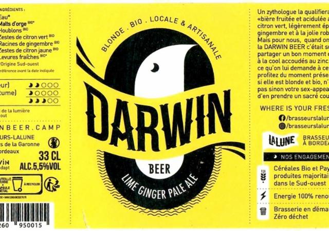 Darwin 5.5%, Brasserie LaLune, France
