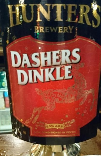 Dashers Dinkle 5.5%, Hunter's Brewery, England