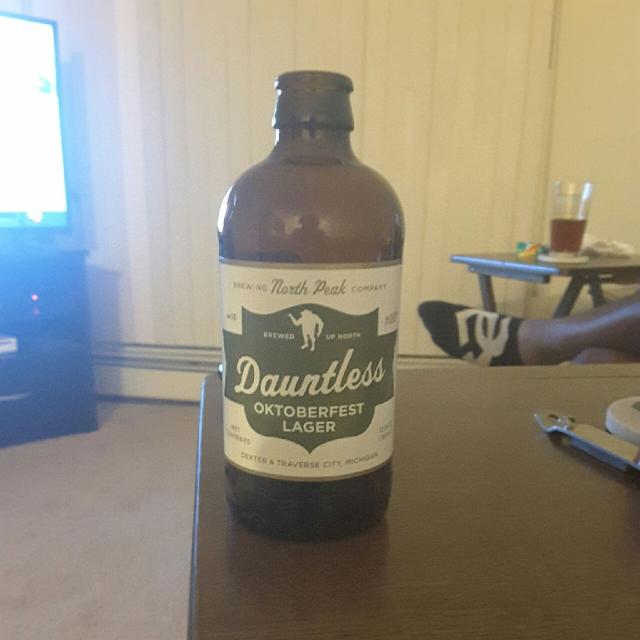 Dauntless Oktoberfest Lager 5.8%, North Peak Brewing Company, United States