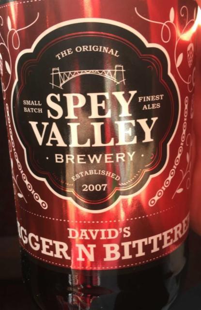 David's Bigger 'N' Bitterer 4.4%, Spey Valley Brewery, Scotland