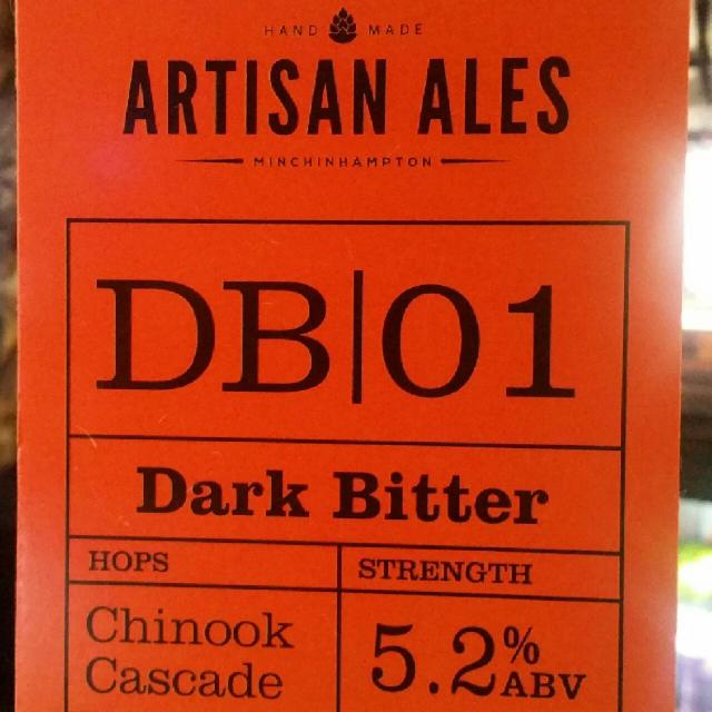 DB|01 Dark Bitter 5.2%, Artisan Ales, England