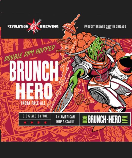 DDH Brunch Hero 6.8%, Revolution Brewing Company, United States