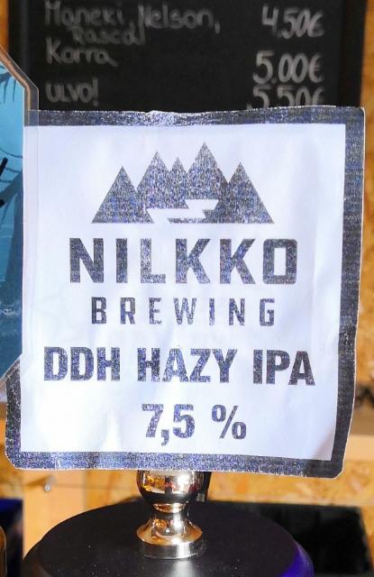 DDH Hazy IPA 7.5%, Nilkko Brewing, Finland