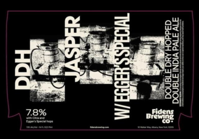 DDH Jasper with Eggers Special 7.8%, Fidens Brewing Co., United States