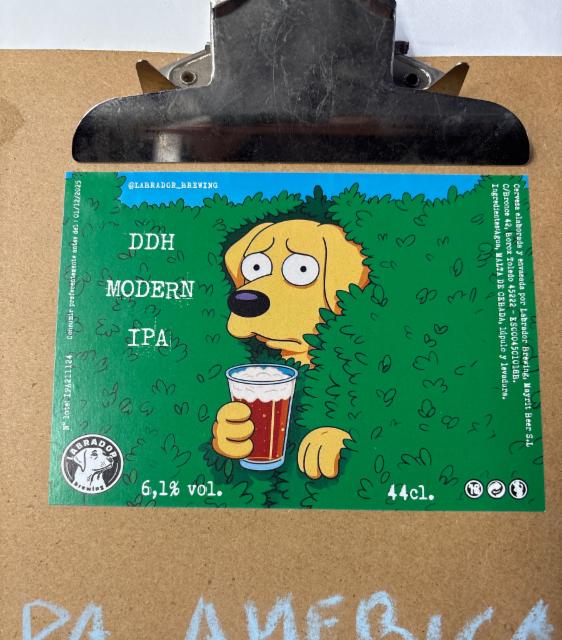 DDH modern ipa 6.1%, Labrador Brewery, Spain