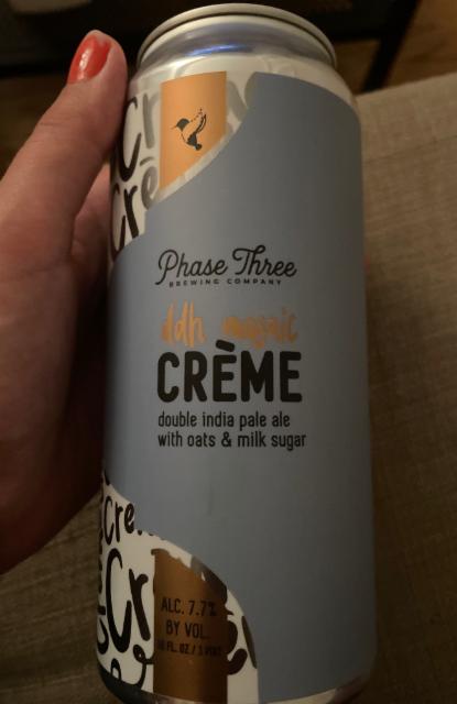 DDH Mosaic Creme 7.7%, Phase Three Brewing, United States