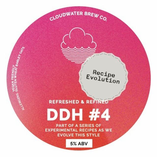 DDH Pale Recipe Evolution #4 5.0%, Cloudwater Brew Co., England