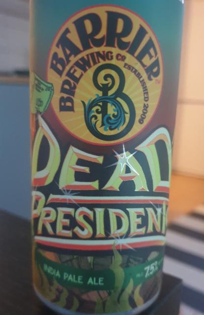Dead Presidents 7.5%, Barrier Brewing Company, United States
