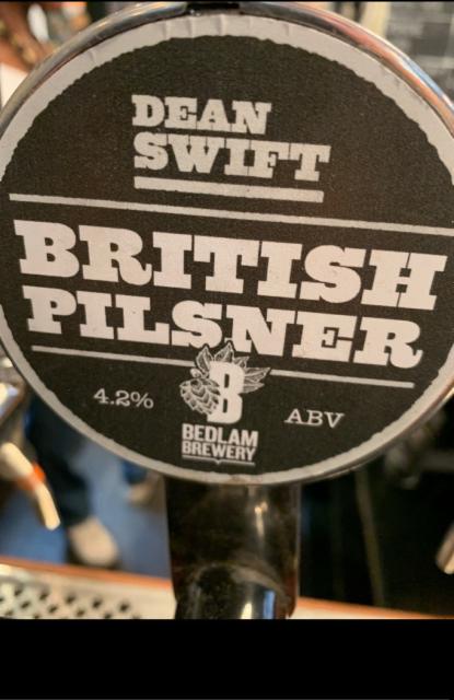 Dean Swift British Pilsner 4.2%, Bedlam Brewery, England