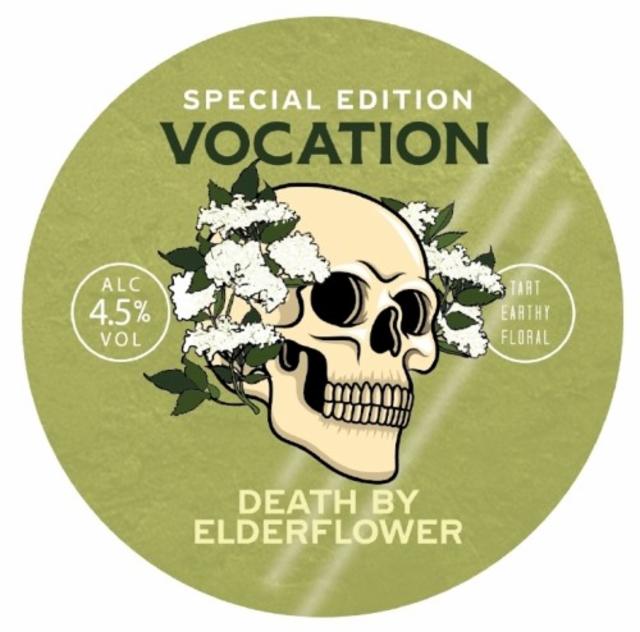 Death By Eldeflower 4.5%, Vocation Brewery, England