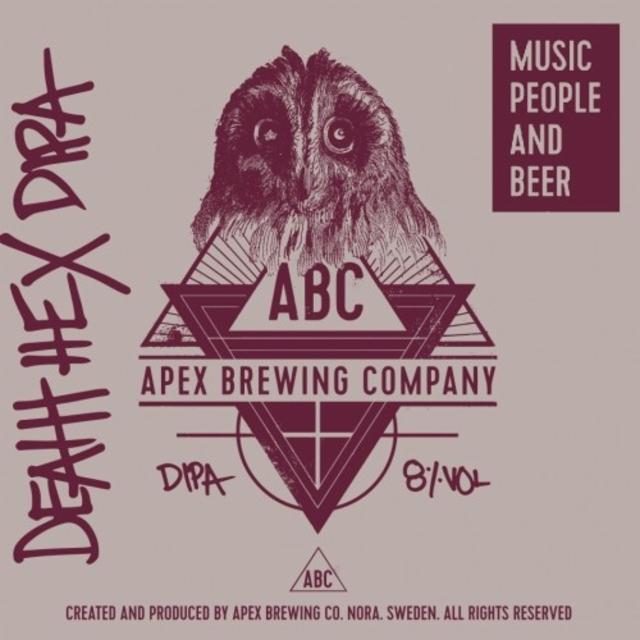 Death Hex DIPA 8.0%, Apex Brewing Company, Sweden