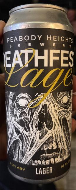 Deathfest Lager 4.2%, Peabody Heights Brewery, United States