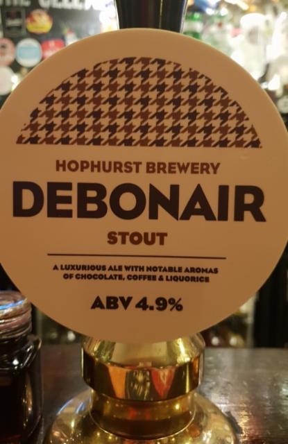 Debonair 4.9%, Hophurst Brewery, England