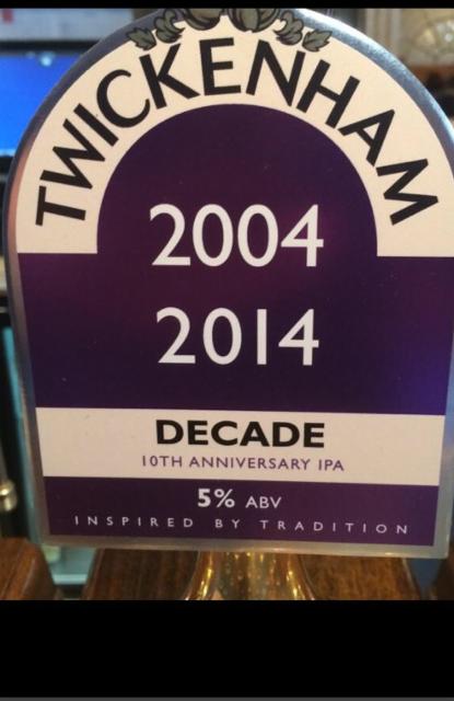 Decade 5.0%, Twickenham Fine Ales, England