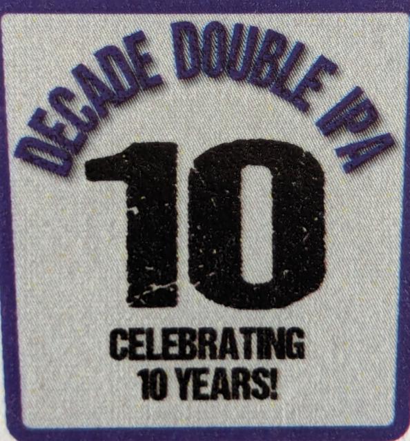 Decade Double IPA 8.2%, Moeller Brew Barn, United States