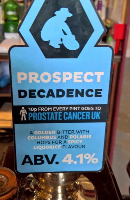 Decadence 4.1%, Prospect Brewery, England